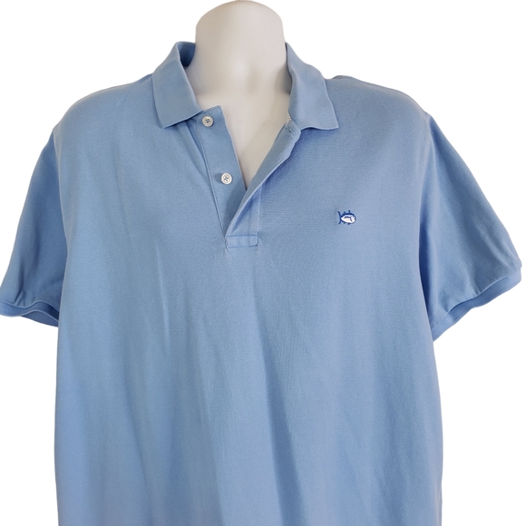 Southern Tide The SkipJack Polo Shirt Men's Size XL Classic Fit Blue Golf Preppy - Picture 2 of 11